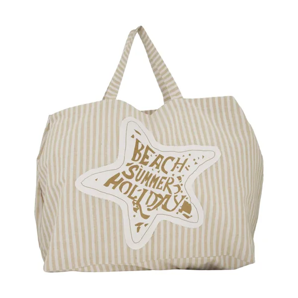 Strandtas gestreept