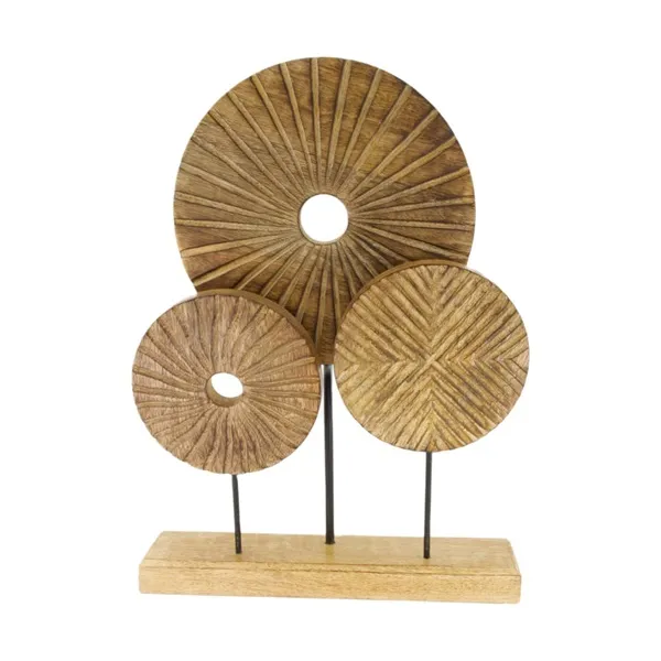 Houten ornament Wheel