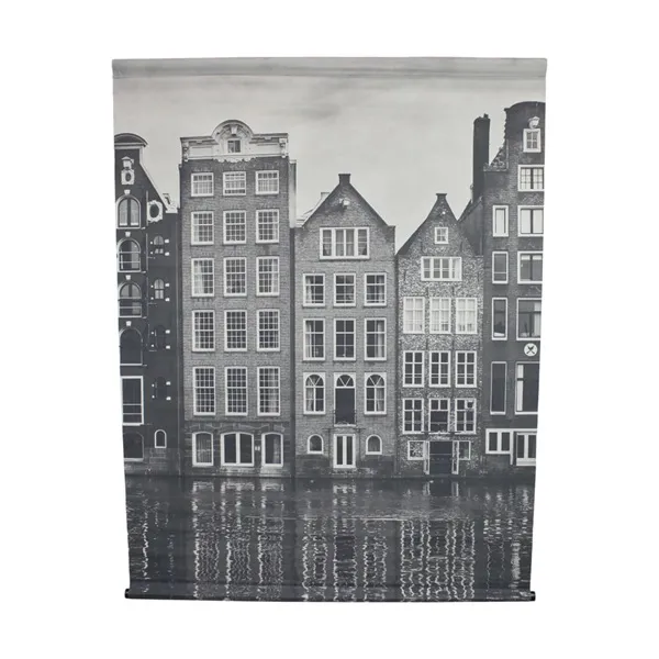 Wandkleed Grachtenpand Amsterdam